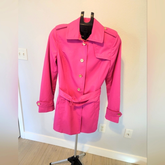 Banana Republic Jackets & Blazers - Banana Republic Pink Trench Coat Size Medium